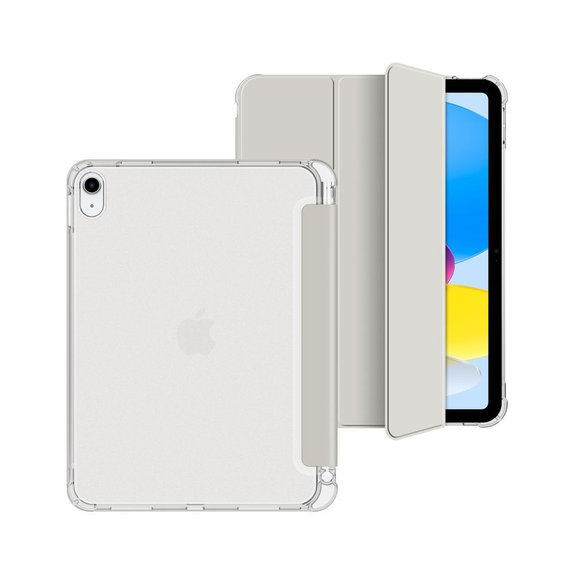 Case Sc Pen Hybrid for iPad 10.9" 10 / 2022 / 11" 11 / 2025, Crystal Silver, Tech-Protect