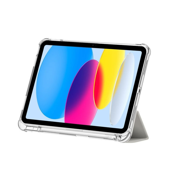 Case Sc Pen Hybrid for iPad 10.9" 10 / 2022 / 11" 11 / 2025, Crystal Silver, Tech-Protect