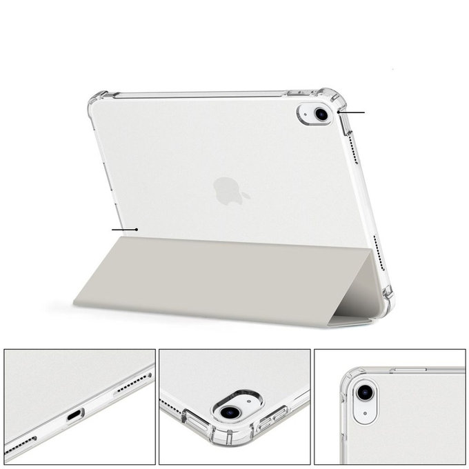 Case Sc Pen Hybrid for iPad 10.9" 10 / 2022 / 11" 11 / 2025, Crystal Silver, Tech-Protect