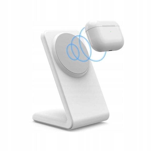 Wireless charger QI15W-A38 Magnetic MagSafe, white, Tech-Protect