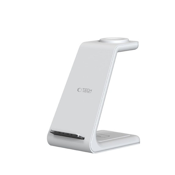Wireless charger QI15W-A36 3IN1 for Apple, white, Tech-Protect