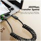 Cable UB20T Ultraboost USB-C Cable PD 100W / 5A 180CM, black, Tech-Protect