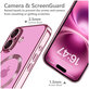 Case MagFlex MagSafe for iPhone 16 Shiny Rose, Tech-Protect