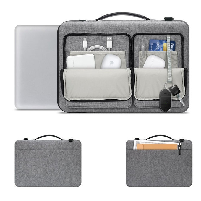 Laptop case Defender Bag 13-14, Crayon Grey, Tech-Protect