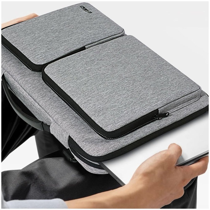 Laptop case Defender Bag 13-14, Crayon Grey, Tech-Protect