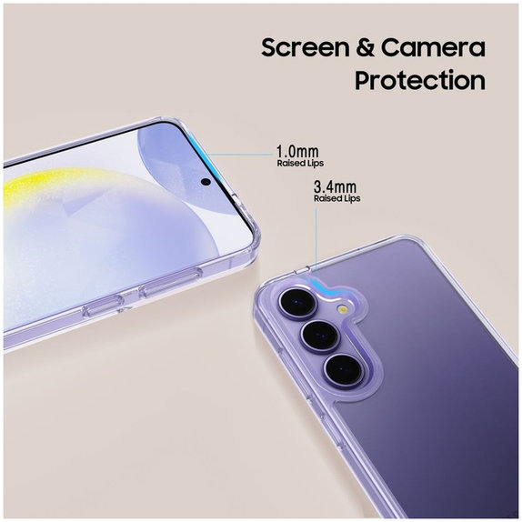 Case FlexAir Hybrid for Galaxy S25, Clear, Tech-Protect
