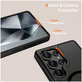 Case MagMat MagSafe for Galaxy S25 Ultra, Matte Black, Tech-Protect