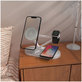 Wireless charger QI15W-A41 3IN1 Magnetic MagSafe, white, Tech-Protect