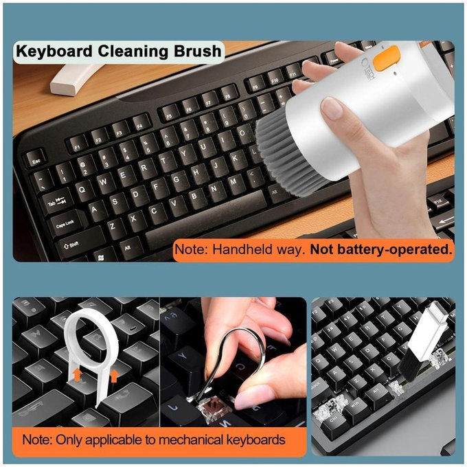 Cleaning Kit CS01 20-in-1 for Electronics, White, Tech-Protect