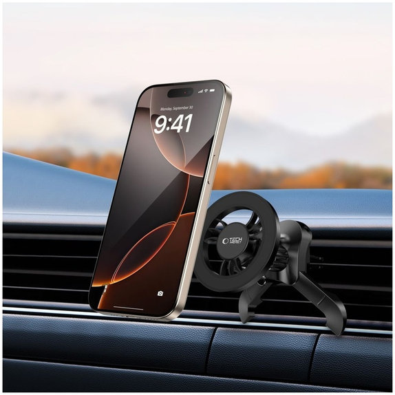 Car mount N56 Magnetic MagSafe Stable Vent, black, Tech-Protect