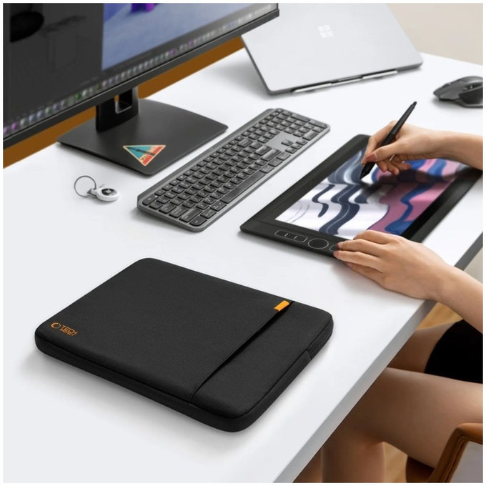 Laptop case Defender 13-14, black, Tech-Protect