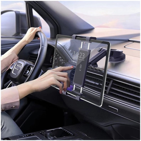 Car mount V4 Universal Windshield & Dashboard for Tablet, black, Tech-Protect