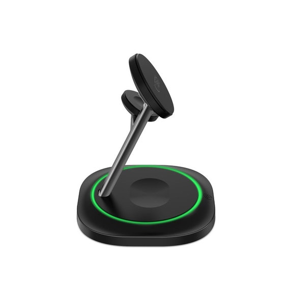 Wireless charger QI15W-A46 3IN1 Magnetic MagSafe, black, Tech-Protect