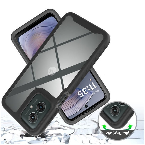 Case Defense for Motorola Moto G15 / G15 Power / G17 / G17 Power / G05 / E15, black, Tech-Protect