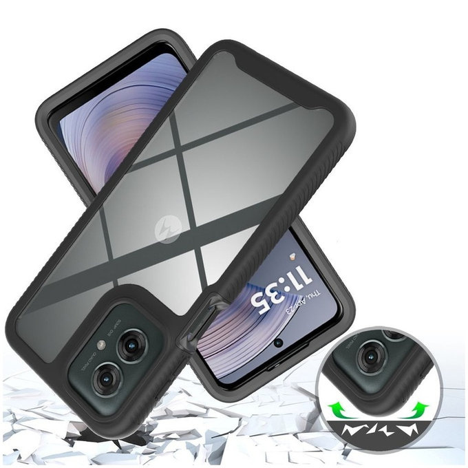Case Defense for Motorola Moto G15 / G15 Power / G17 / G17 Power / G05 / E15, black, Tech-Protect