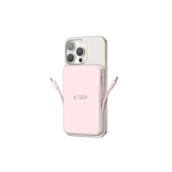 Power bank PB31 Lifemag MagSafe 10000mAh, pink, Tech-Protect