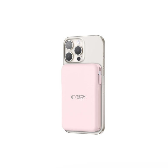 Power bank PB31 Lifemag MagSafe 10000mAh, pink, Tech-Protect