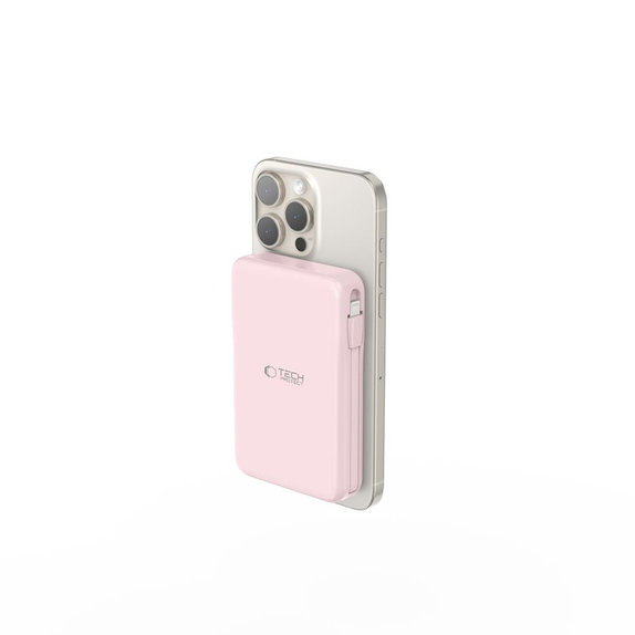 Power bank PB31 Lifemag MagSafe 10000mAh, pink, Tech-Protect