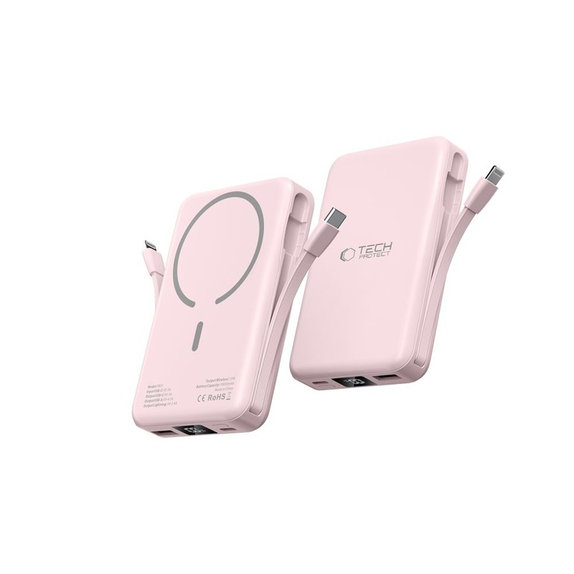 Power bank PB31 Lifemag MagSafe 10000mAh, pink, Tech-Protect