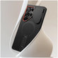 Case Kevlar Aura MagSafe for Samsung S25 Ultra, black/orange, Tech-Protect