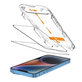 Tempered glass Quick Set+ 2-PACK for iPhone 13 / 13 Pro / 14 / 16E / 17E, black, Tech-Protect