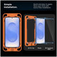 Tempered glass Quick Set+ 2-PACK for Samsung S24 / S25, clear, Tech-Protect