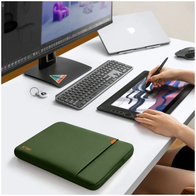 Laptop case Defender 15-16, Army Green, Tech-Protect