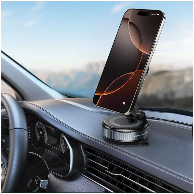 Car mount N60 Magnetic MagSafe Windshield & Dashboard, black, Tech-Protect