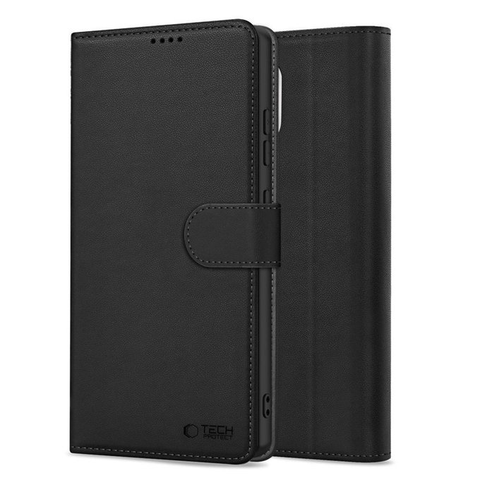 Case Wallet for Motorola Moto G56 5G, black, Tech-Protect