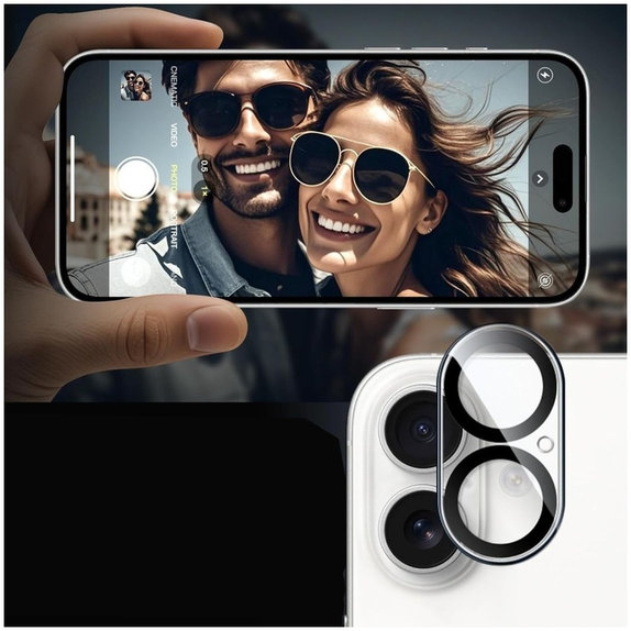 Camera lens protector Cam Fit+ for iPhone 17, clear, Tech-Protect