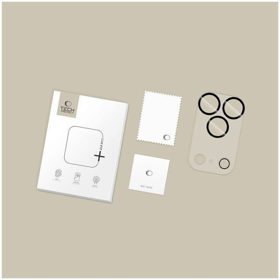 Camera lens protector Cam Fit+ for iPhone 17 Pro, clear, Tech-Protect