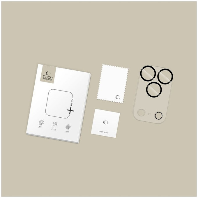 Camera lens protector Cam Fit+ for iPhone 17 Pro, clear, Tech-Protect