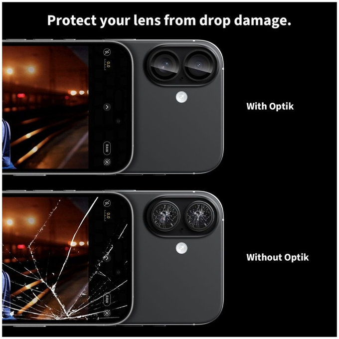 Camera lens protector Camring Fit+ for iPhone 16 / 16 Plus / 17, clear, Tech-Protect