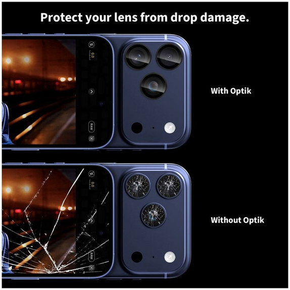 Camera lens protector Camring Fit+ for iPhone 14 Pro / Max / 15 Pro / Max / 16 Pro / Max / 17 Pro / Max, clear, Tech-Protect