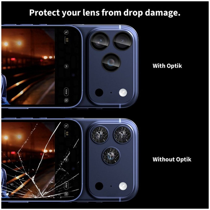 Camera lens protector Camring Fit+ for iPhone 14 Pro / Max / 15 Pro / Max / 16 Pro / Max / 17 Pro / Max, clear, Tech-Protect