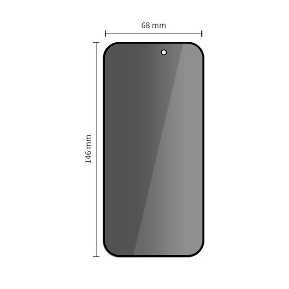Privacy tempered glass Glass Spy+ 2-PACK for iPhone 16 Pro / 17 / 17 Pro, privacy, Tech-Protect