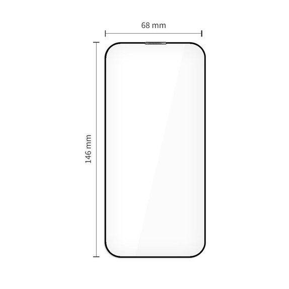 Tempered glass Quick Set+ 2-PACK for iPhone 17, black, Tech-Protect