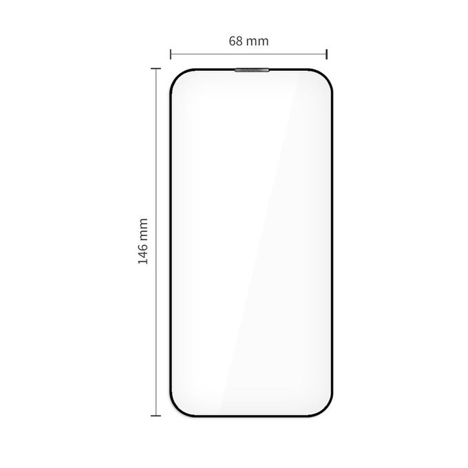 Tempered glass Quick Set+ 2-PACK for iPhone 17, black, Tech-Protect