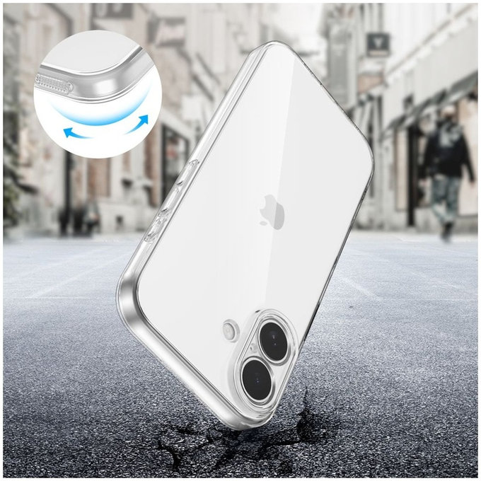 Protective Case FlexAir for iPhone 17, Clear, Tech-Protect