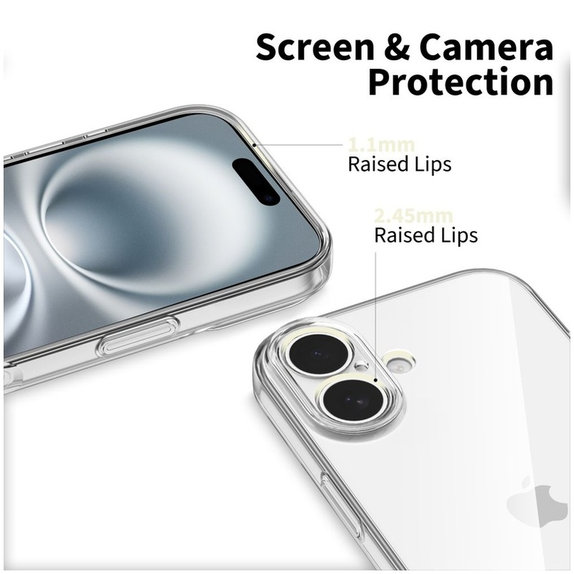 Protective Case FlexAir for iPhone 17, Clear, Tech-Protect