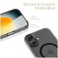 Case MagSlim MagSafe for iPhone 17, Matte/Black, Tech-Protect