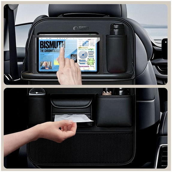 Backseat car organizer UCA100, black, Tech-Protect