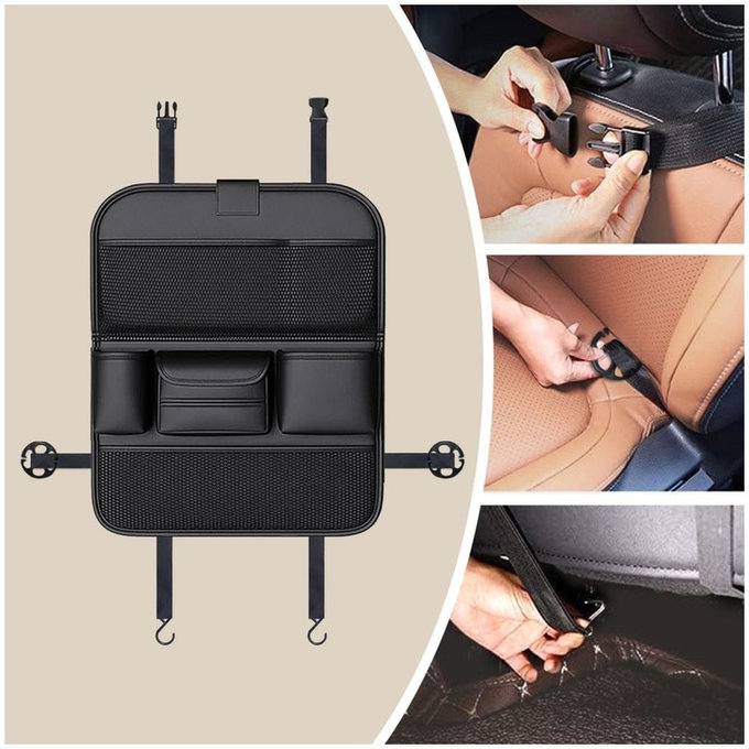 Backseat car organizer UCA100, black, Tech-Protect