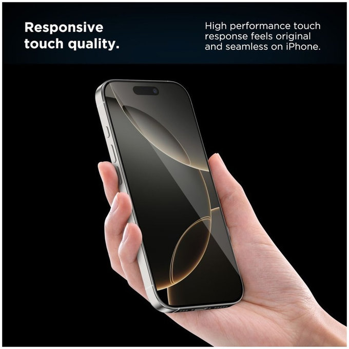 Tempered glass Quick Set+ 2-PACK for iPhone 15 Pro, black, Tech-Protect