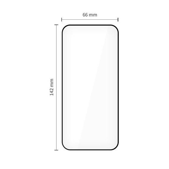Tempered glass Quick Set+ 2-PACK for iPhone 15 Pro, black, Tech-Protect