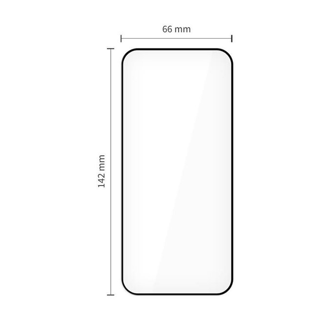 Tempered glass Quick Set+ 2-PACK for iPhone 15 Pro, black, Tech-Protect
