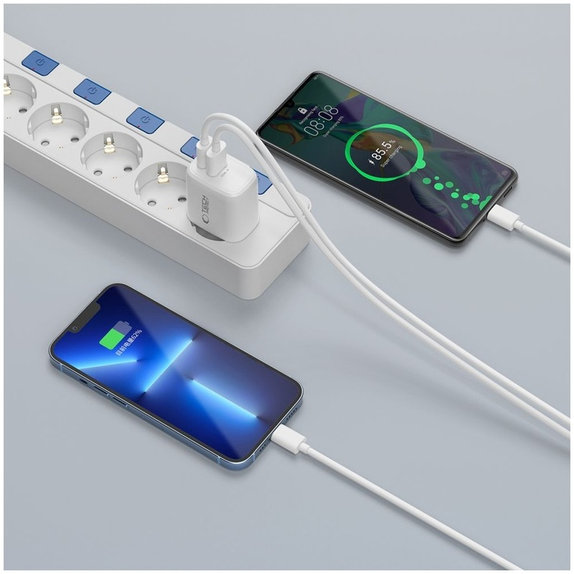 Wall charger NCA20 2-PORT PD 20W / QC3.0, white, Tech-Protect