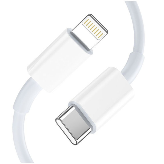 Wall charger NCA20 2-PORT PD 20W / QC3.0 + Lightning Cable, white, Tech-Protect