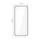 Tempered glass Glass Fit+ 2-PACK for Motorola Edge 50 Neo / 60 Neo, black, Tech-Protect