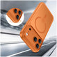 Case MagPeak MagSafe CC for iPhone 17 Pro Max, Matte Cosmic Orange, Tech-Protect